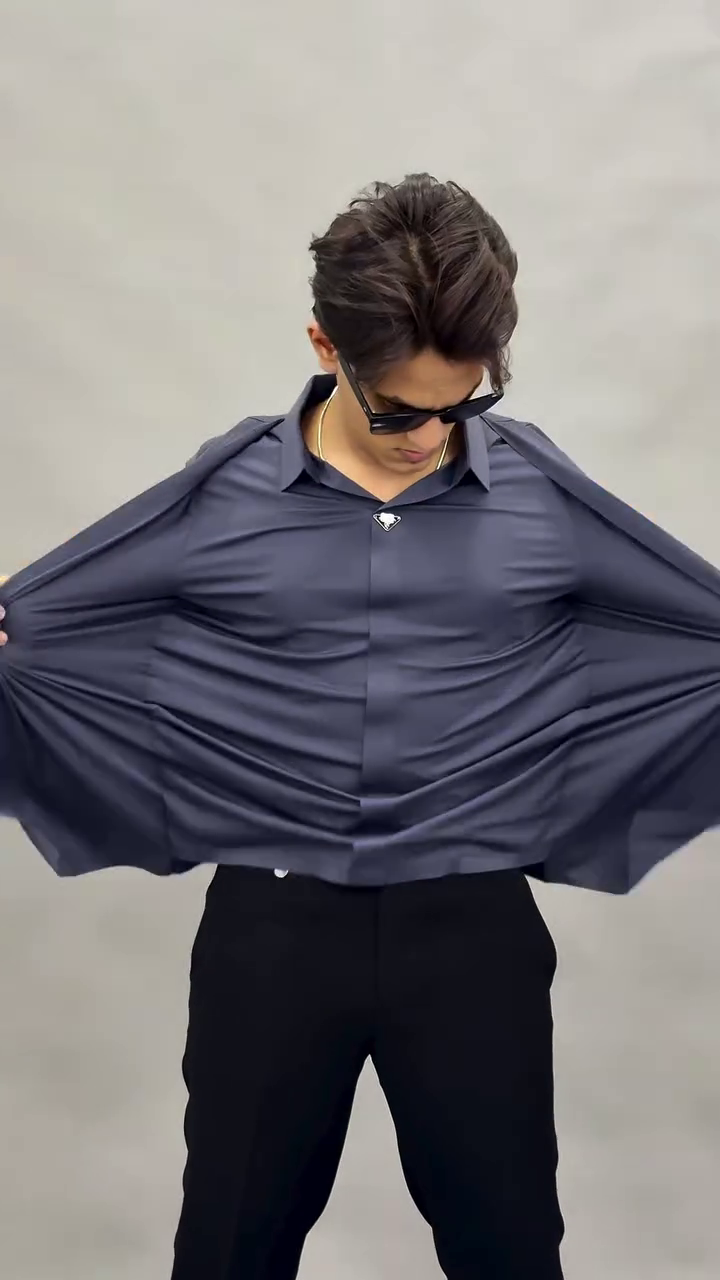 Twill Hidden Button Bonded Shirt Wrinkle Resistant&Moisture Wicking Shirt - Image 6