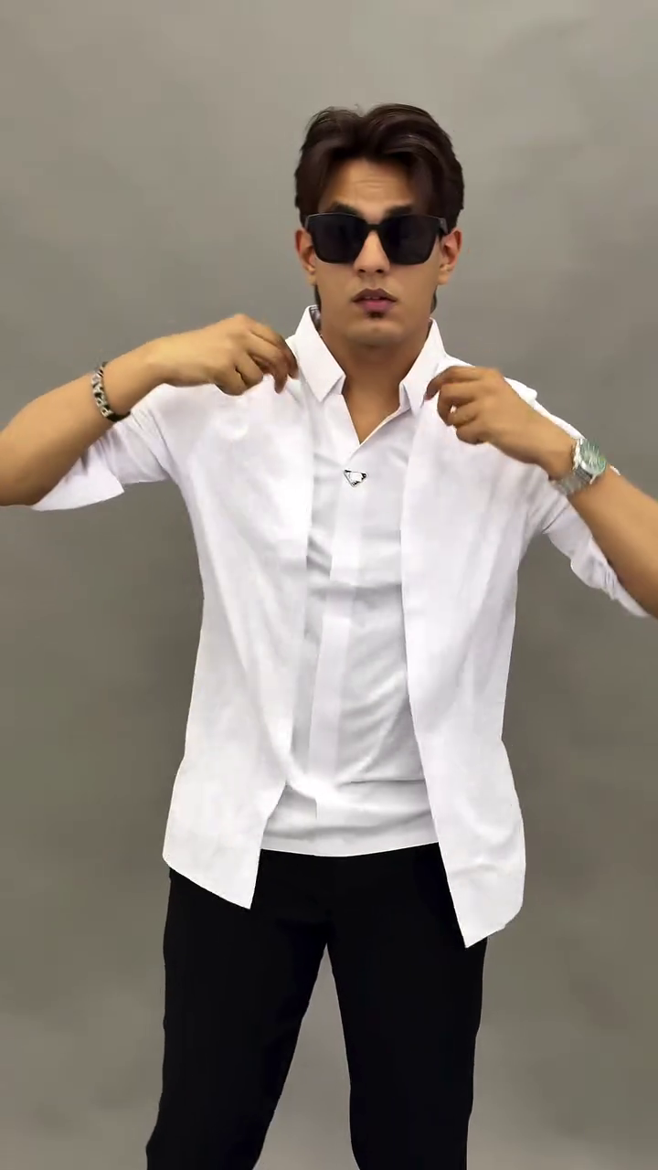 Twill Hidden Button Bonded Shirt Wrinkle Resistant&Moisture Wicking Shirt - Image 3