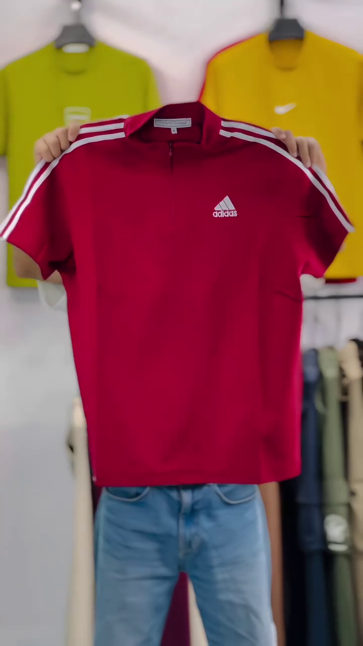 3-Striped Logo Detail Polo T-shirt - Image 5
