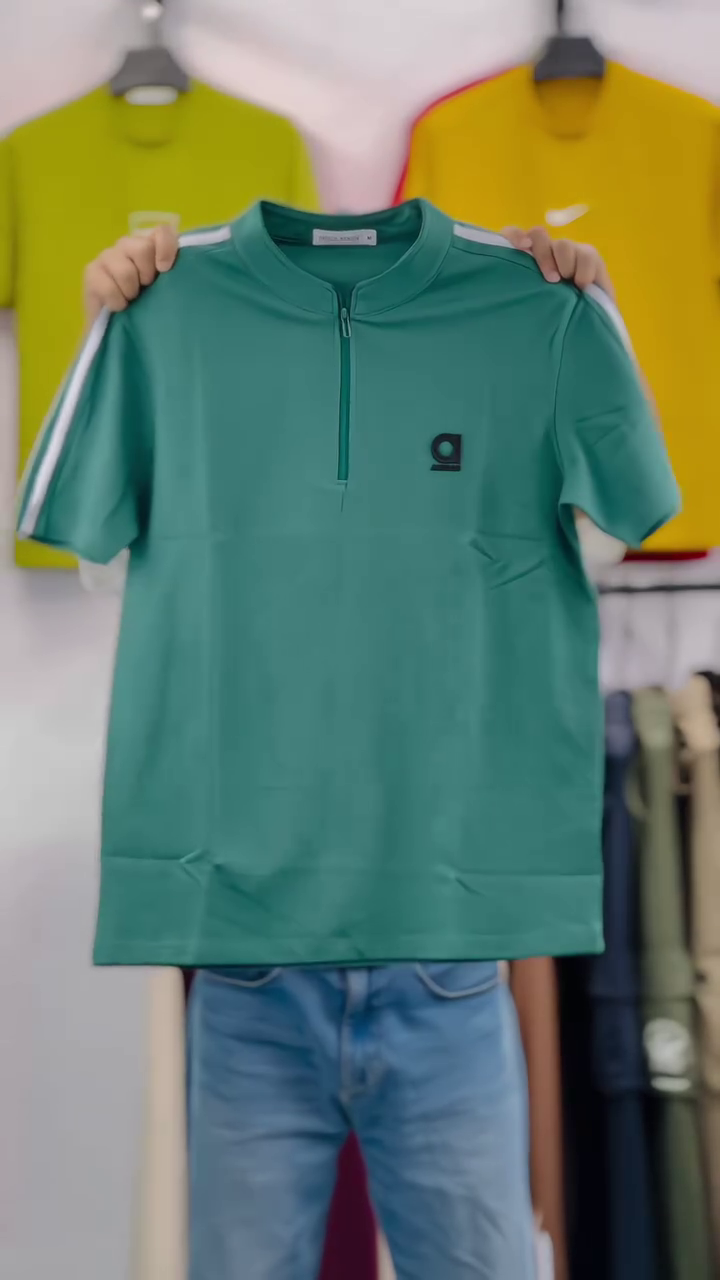 3-Striped Logo Detail Polo T-shirt - Image 4