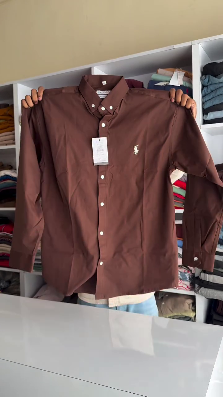 Classic Slim Fit Button Down Collar Twill Weave Casual Shirt - Image 2