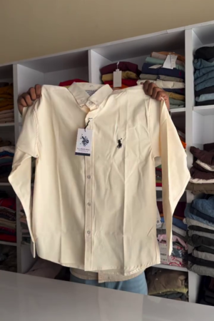 Classic Slim Fit Button Down Collar Twill Weave Casual Shirt