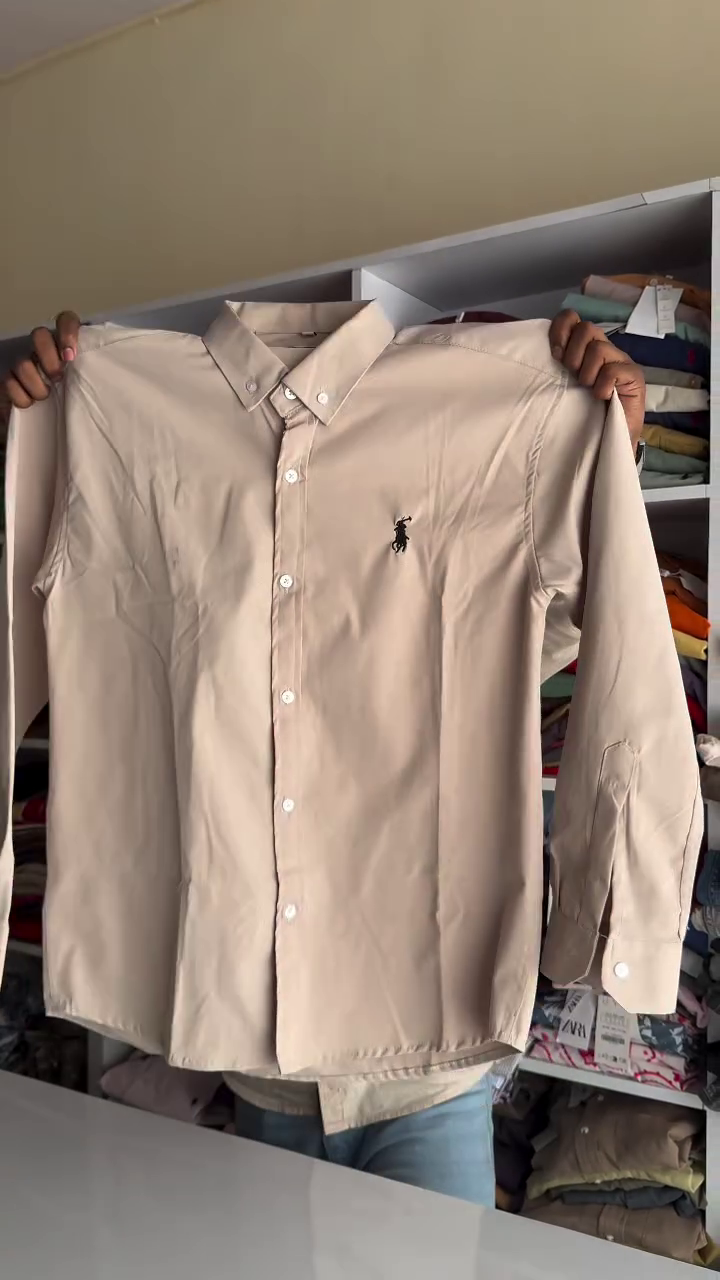 Classic Slim Fit Button Down Collar Twill Weave Casual Shirt - Image 6
