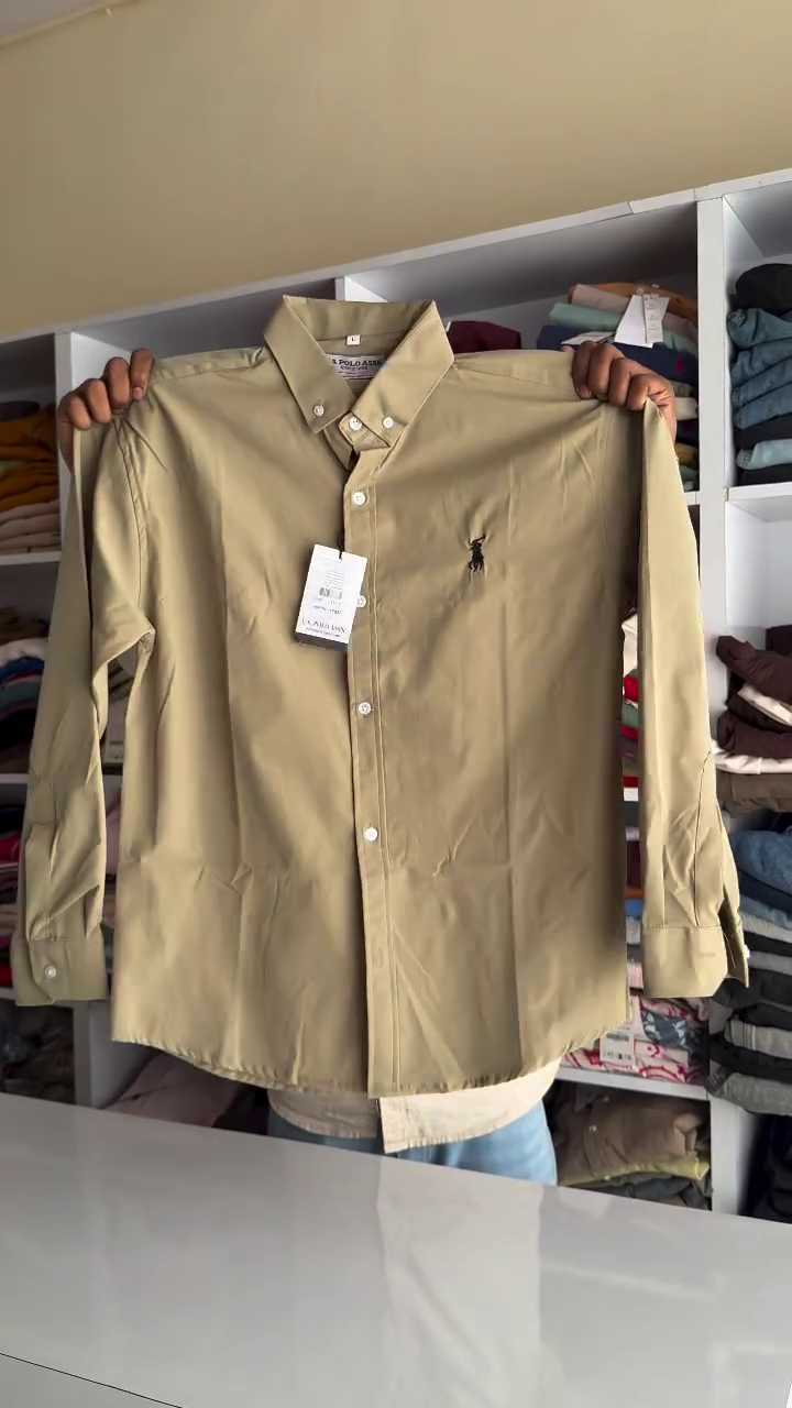 Classic Slim Fit Button Down Collar Twill Weave Casual Shirt - Image 4