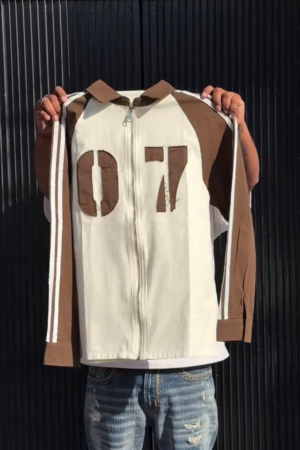 Men Retro Track Sporty Jacket
